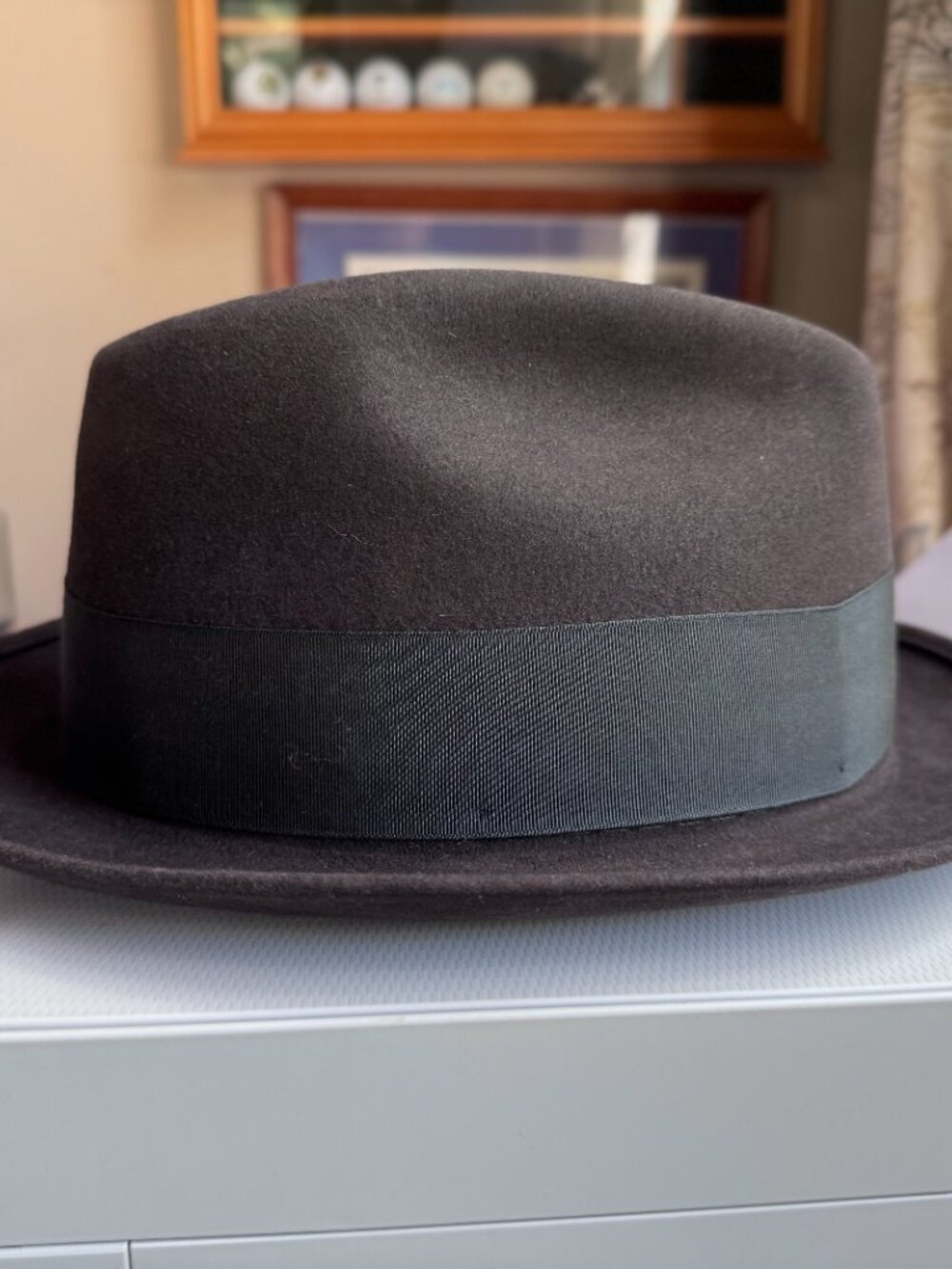 Vtg 1950s ROYAL STETSON Fedora Hat Dark Brown Fur Fel… - Gem